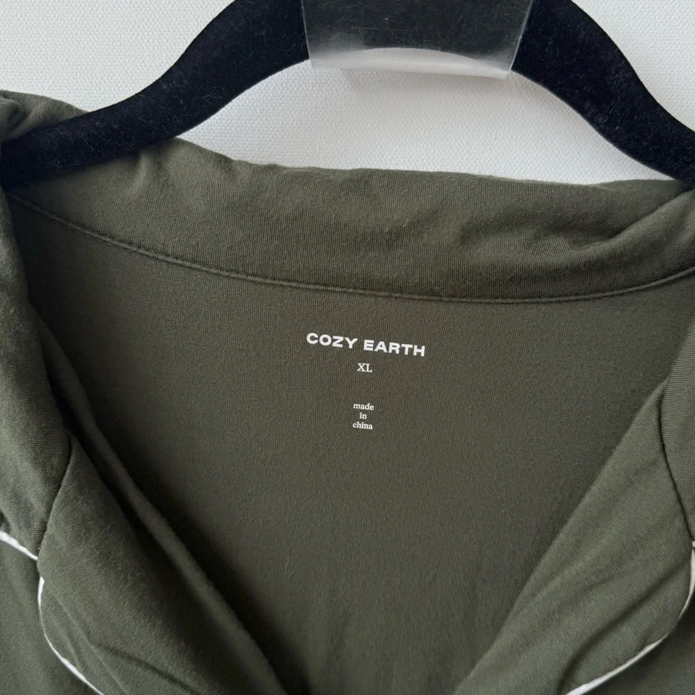 Cozy Earth Women's Bamboo Stretch-Knit Short Sleeve Pajama Top only size XL - Picture 4 of 5